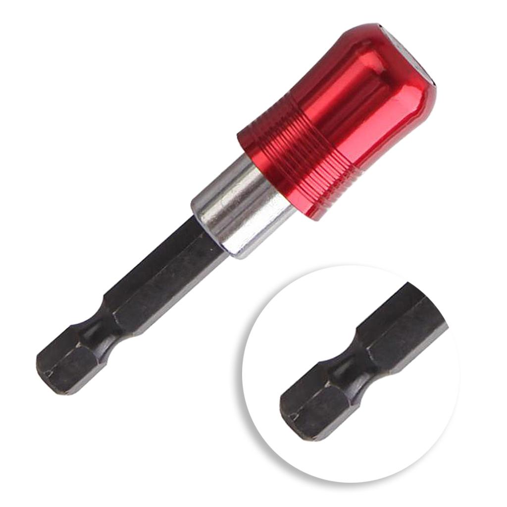 1/4 Hex Shank Quick Release Magnetic Holder Extension 60mm Red"