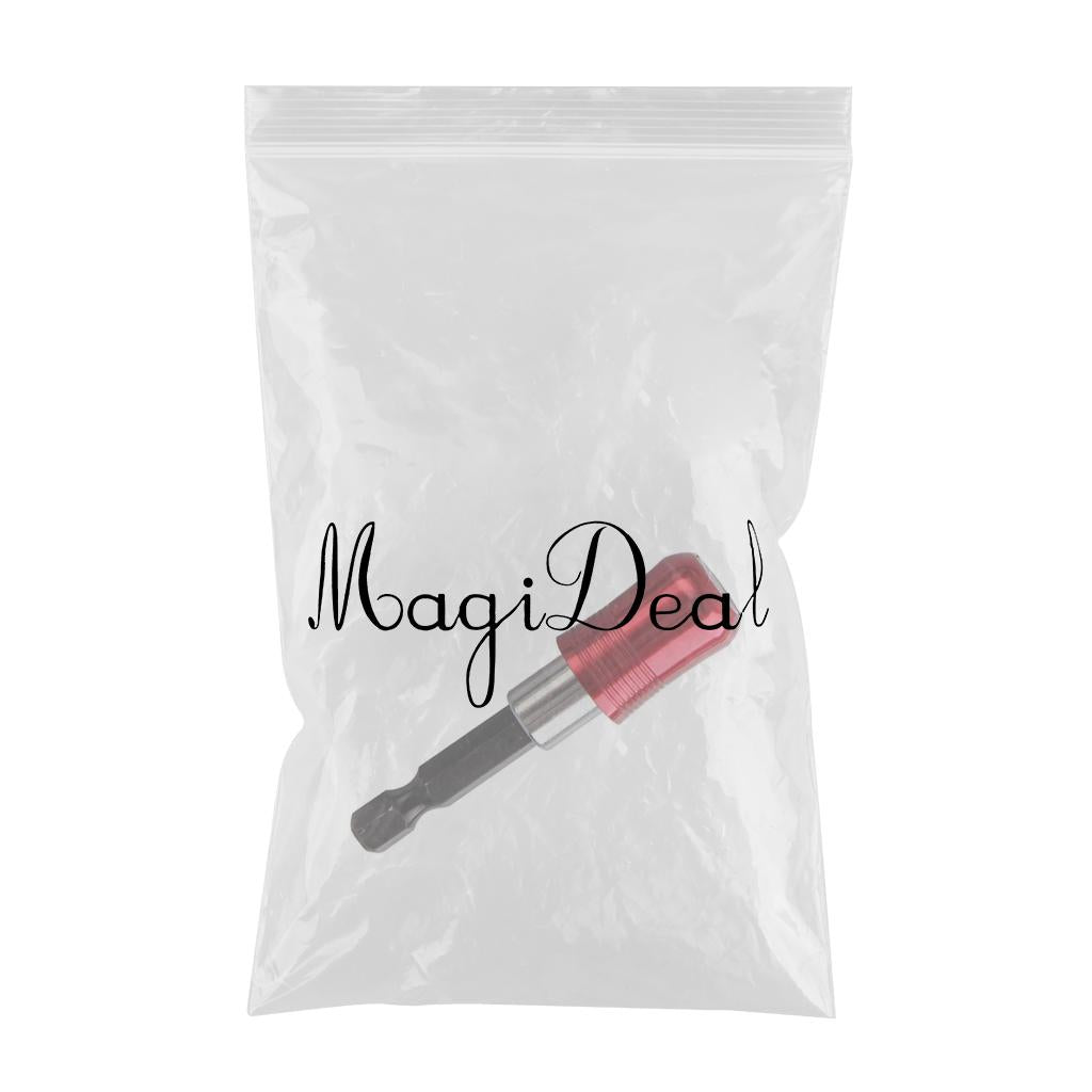 1/4 Hex Shank Quick Release Magnetic Holder Extension 60mm Red"