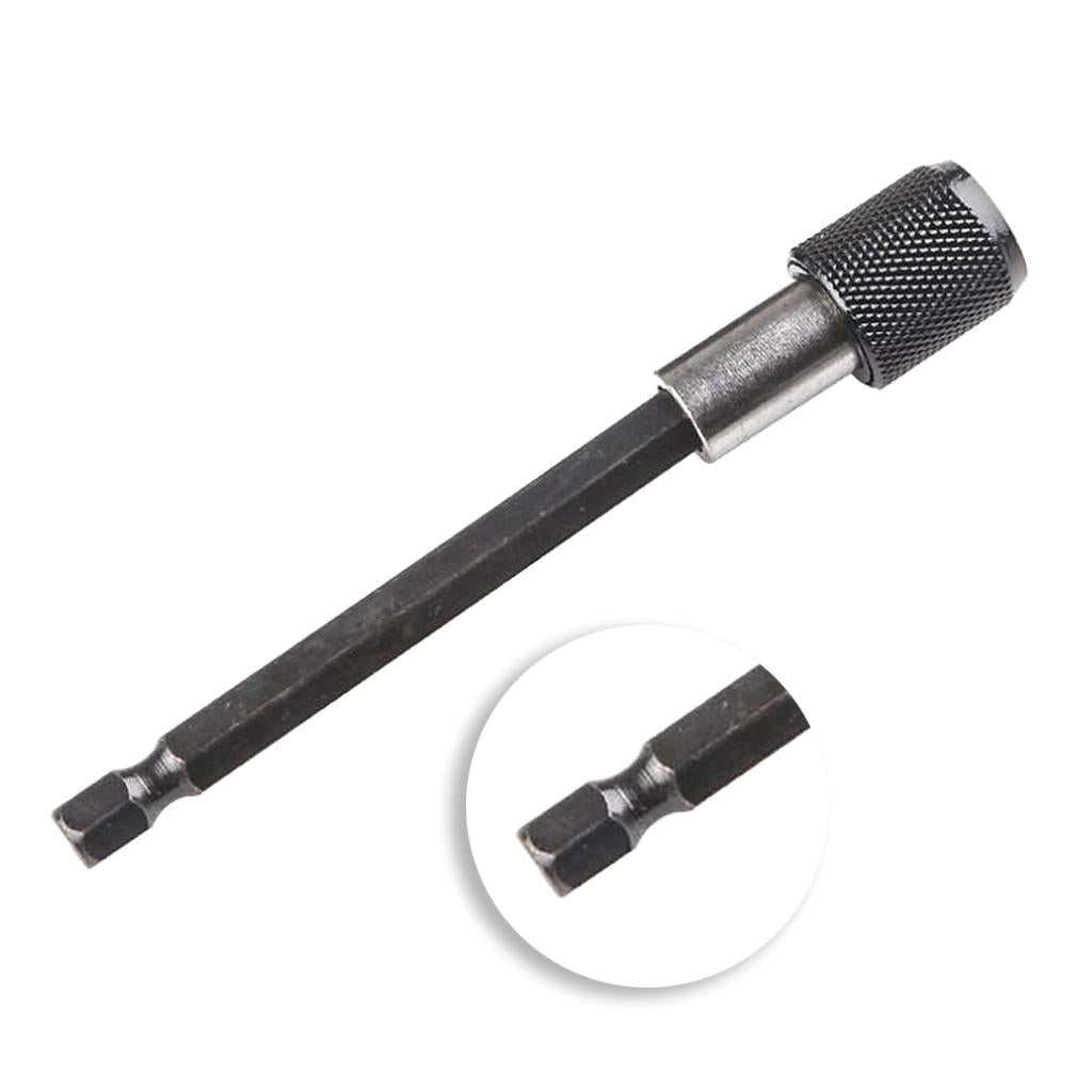 1/4 Hex Shank Quick Release Magnetic Holder Extension 100mm Black"