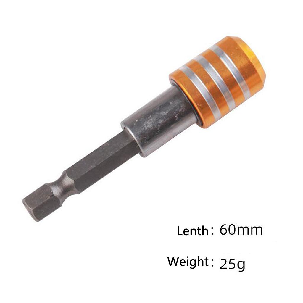 1/4 Hex Shank Quick Release Magnetic Holder Extension 60mm Yellow"