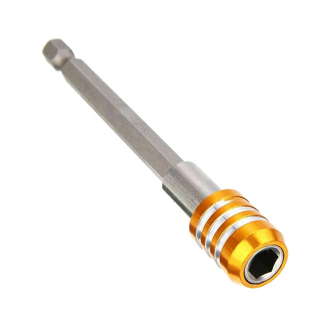 1/4 Hex Shank Quick Release Magnetic Holder Extension 100mm Yellow"