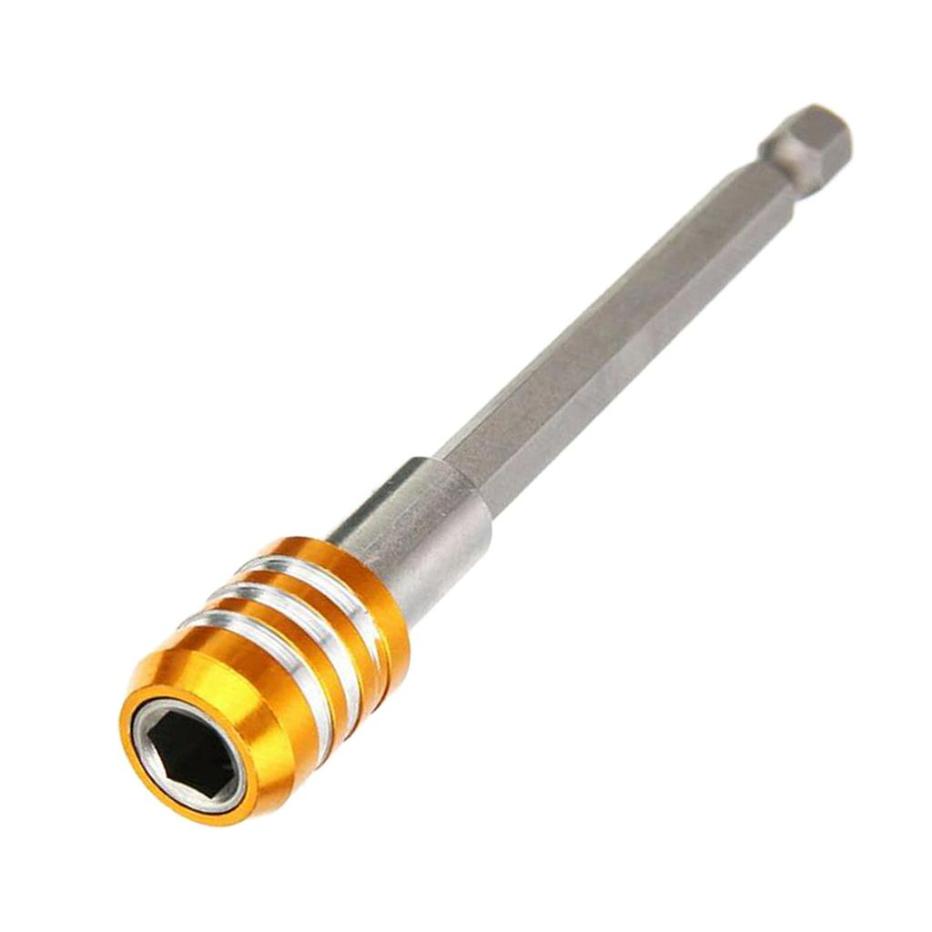 1/4 Hex Shank Quick Release Magnetic Holder Extension 100mm Yellow"
