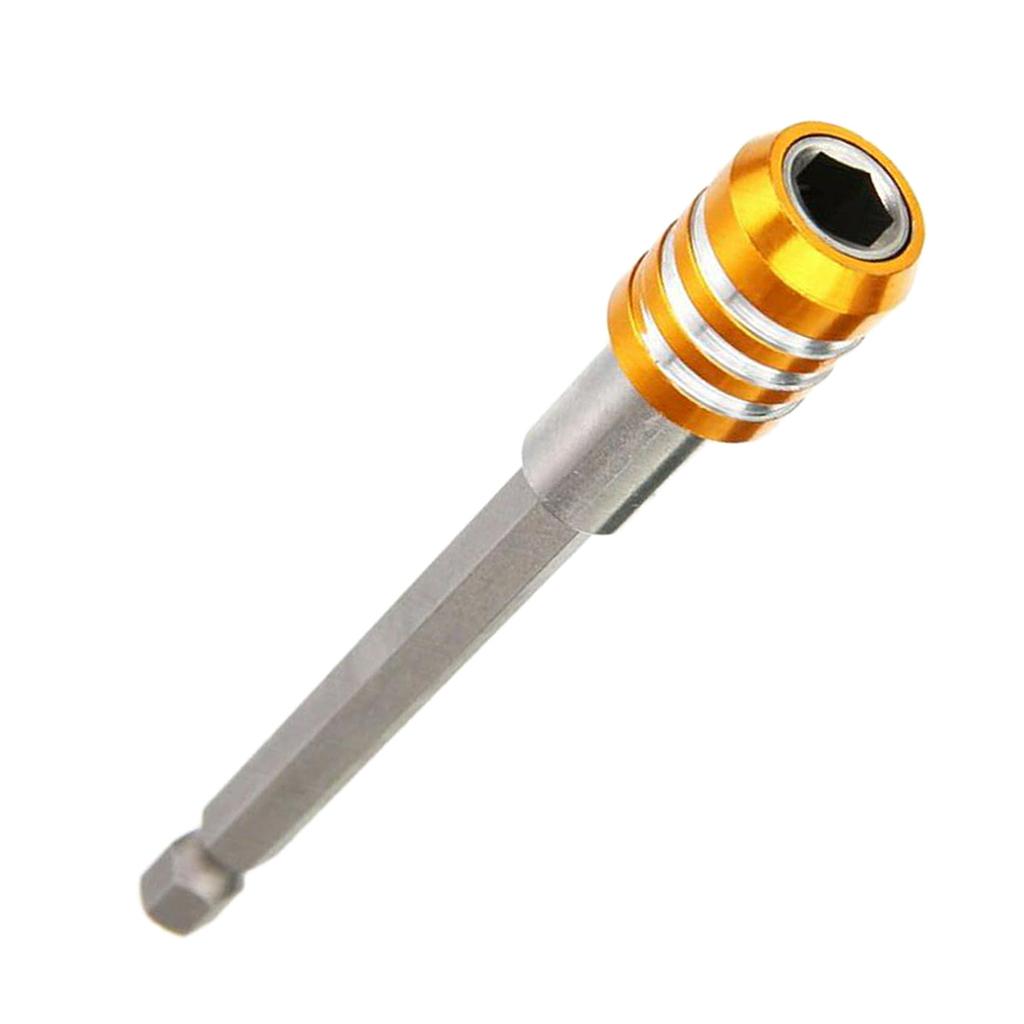 1/4 Hex Shank Quick Release Magnetic Holder Extension 100mm Yellow"