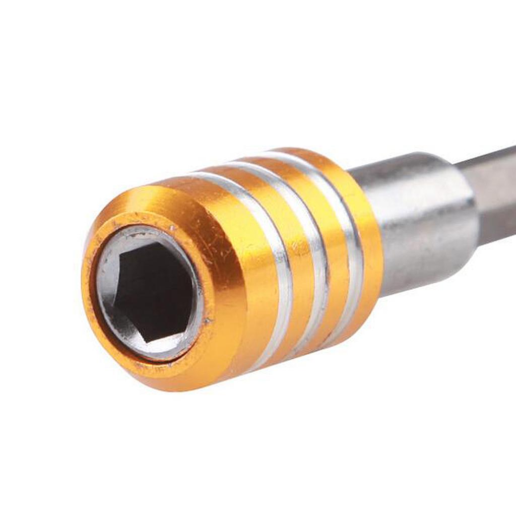1/4 Hex Shank Quick Release Magnetic Holder Extension 100mm Yellow"