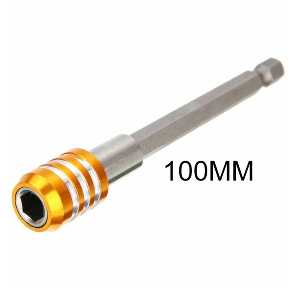 1/4 Hex Shank Quick Release Magnetic Holder Extension 100mm Yellow"