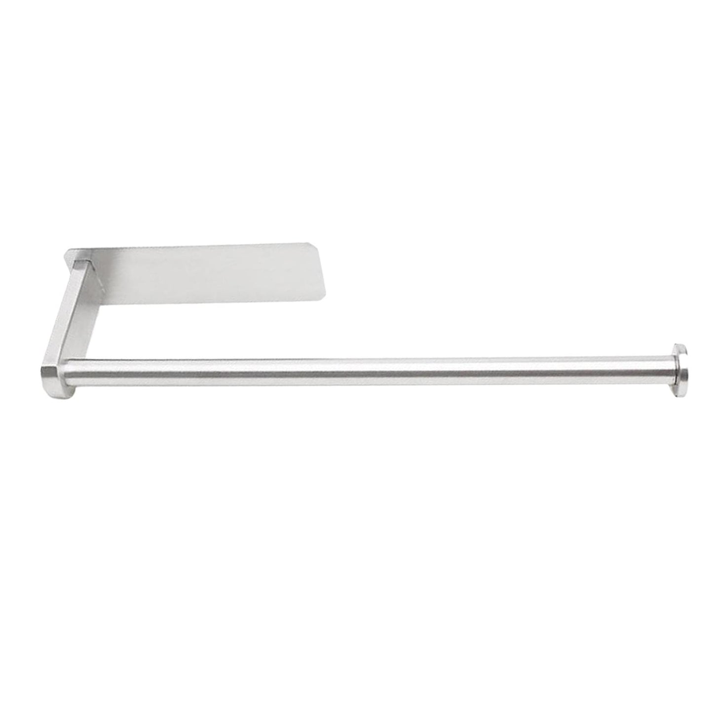 Adhesive Stainless Steel Bathroom Toilet Paper Roll Holder Long Silver