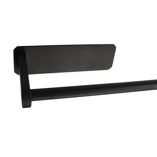 Adhesive Stainless Steel Bathroom Toilet Paper Roll Holder Long Black