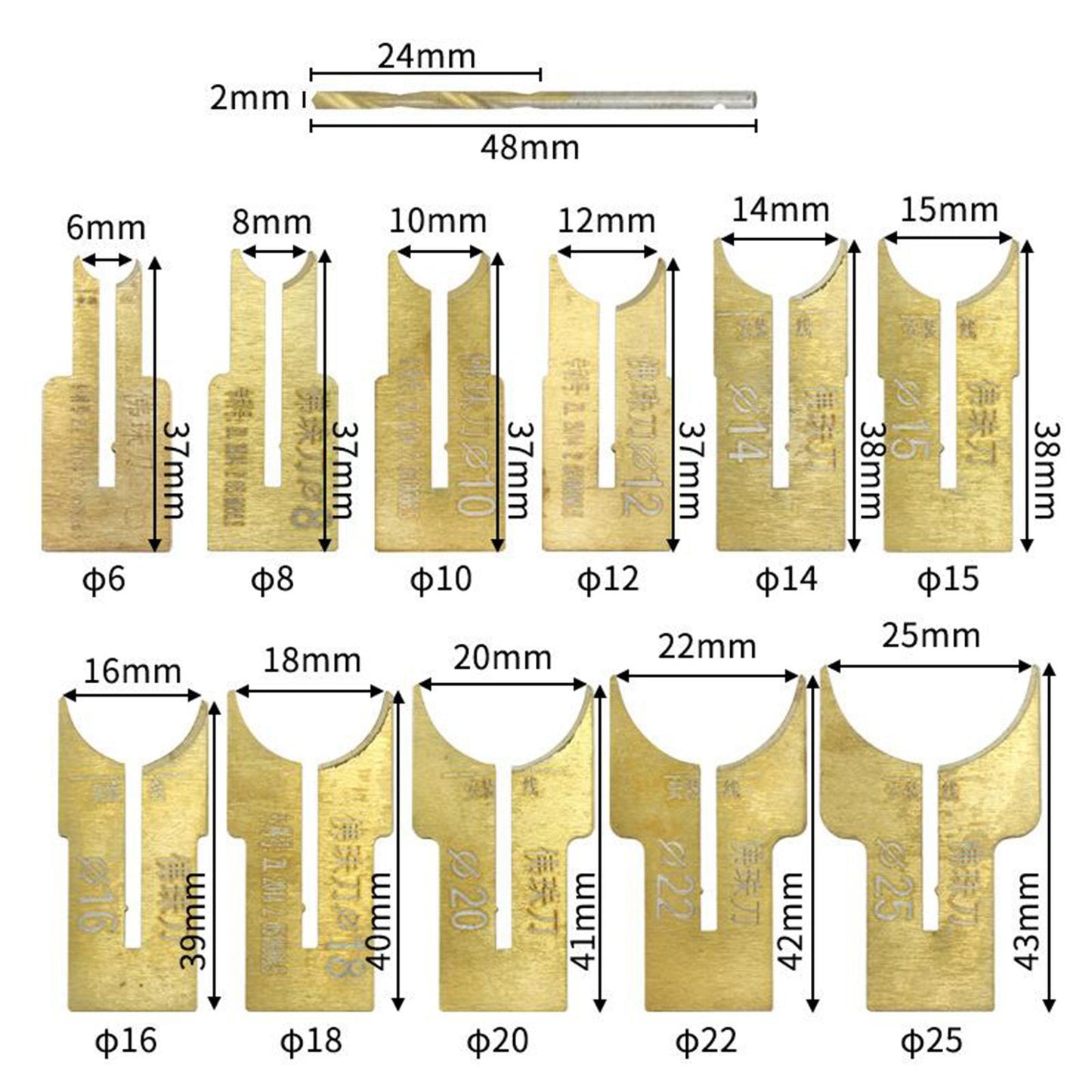 Wood Beads Maker Buddha Beads Drill Bit Milling Cutter Set 6-25 Set