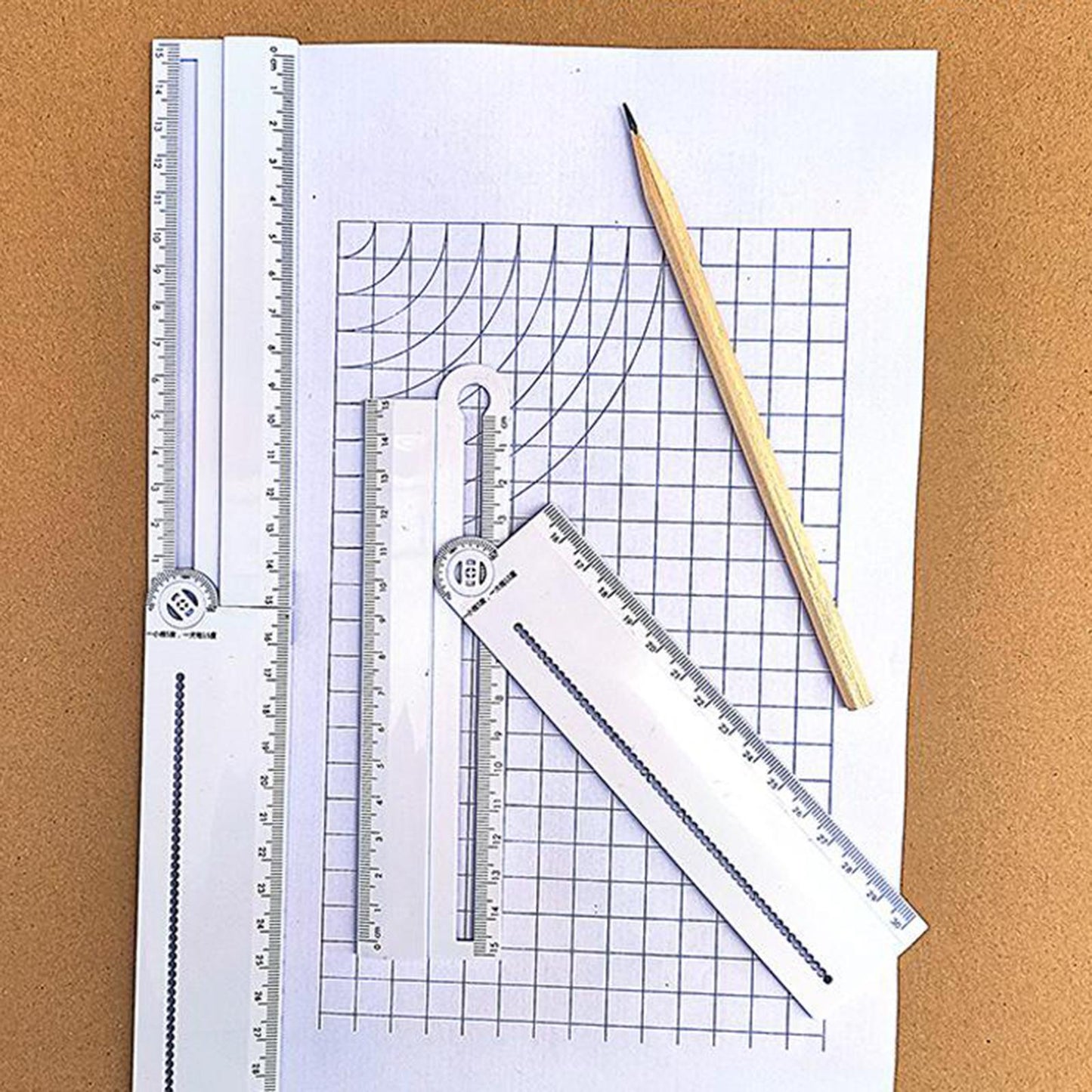 Digital Angle Finder Protractor 12 Inch Angle Inclinometer Plastic Ruler