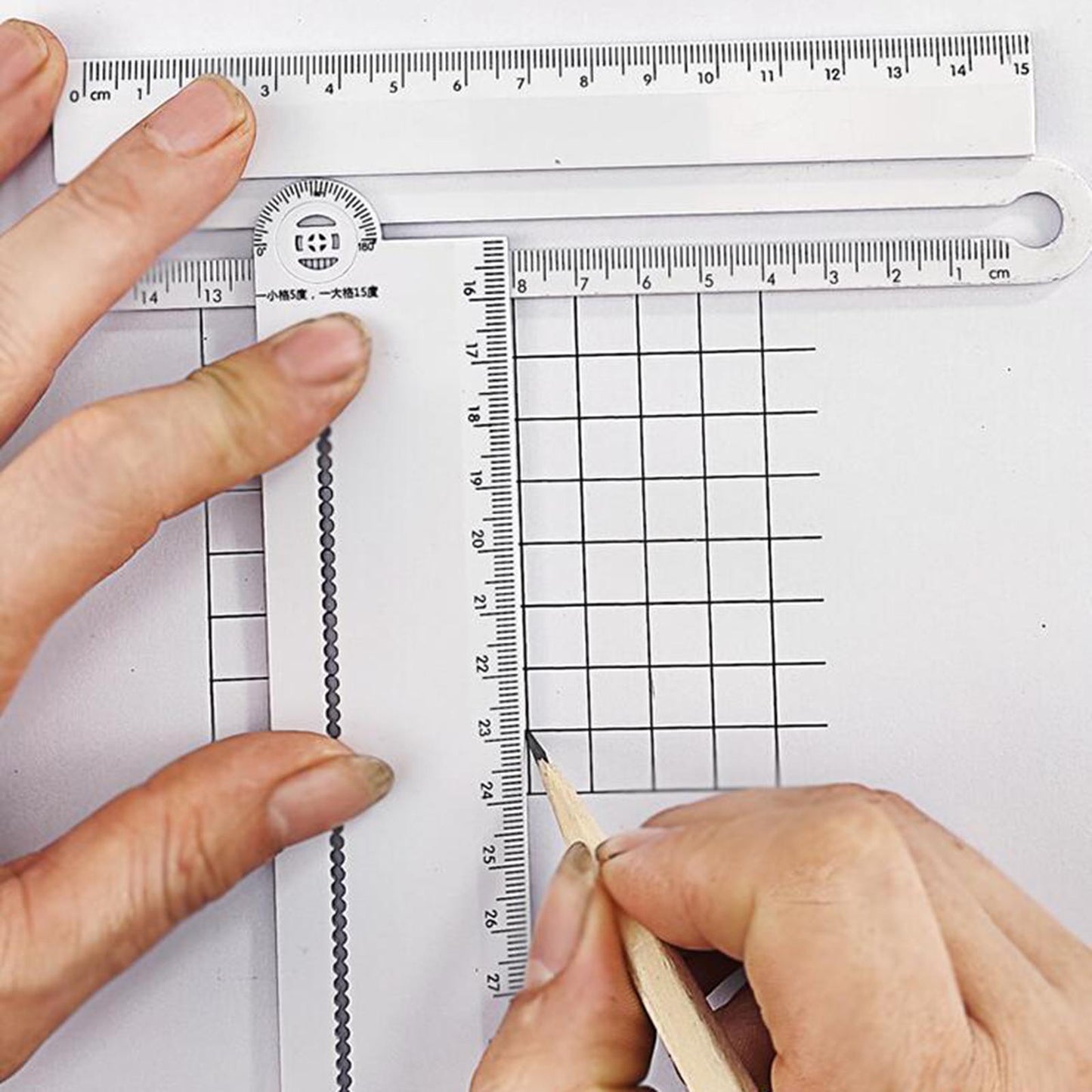 Digital Angle Finder Protractor 12 Inch Angle Inclinometer Plastic Ruler