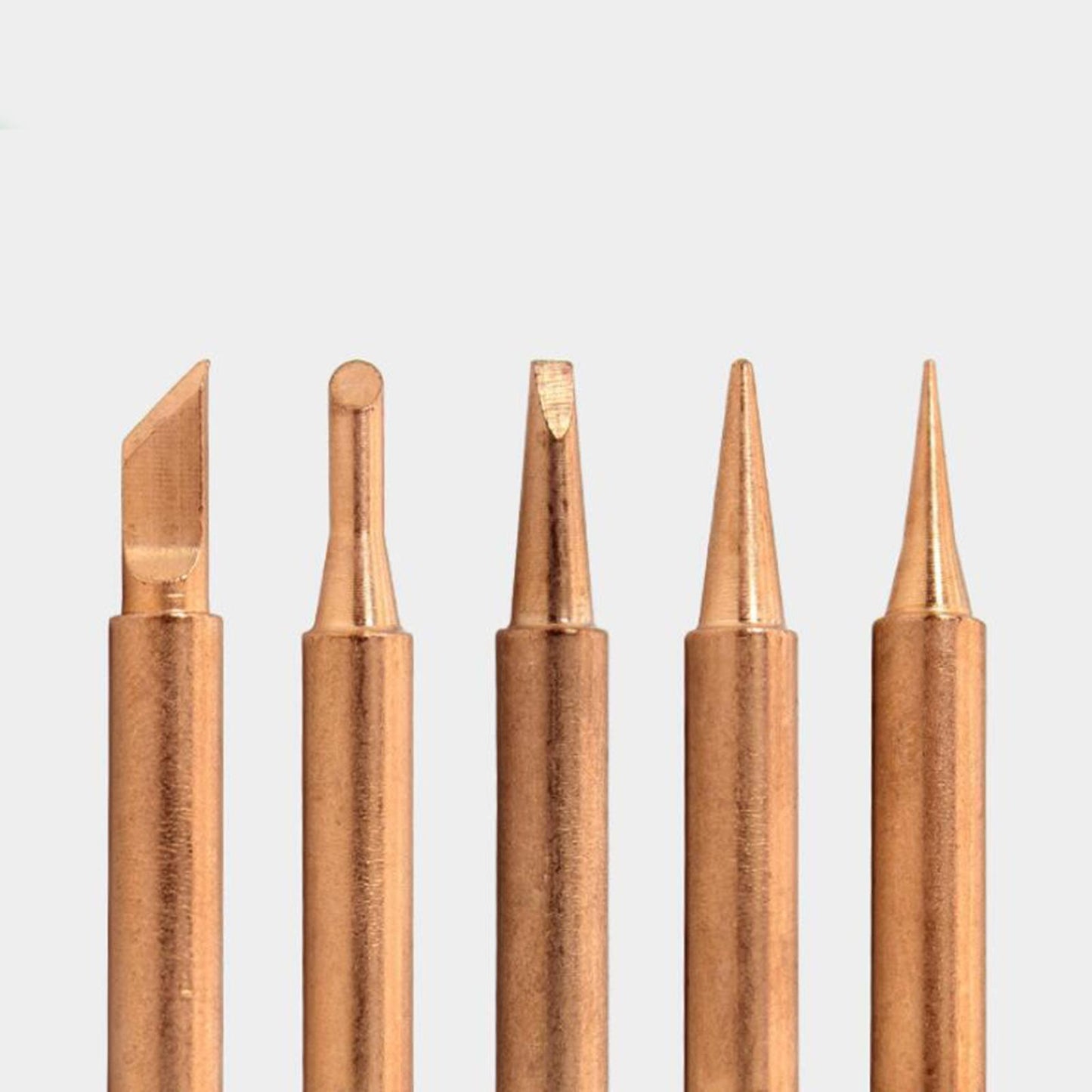 5X Brass Diamagnetic Solder Iron Tips Soldering Replacement DIY Projects Set
