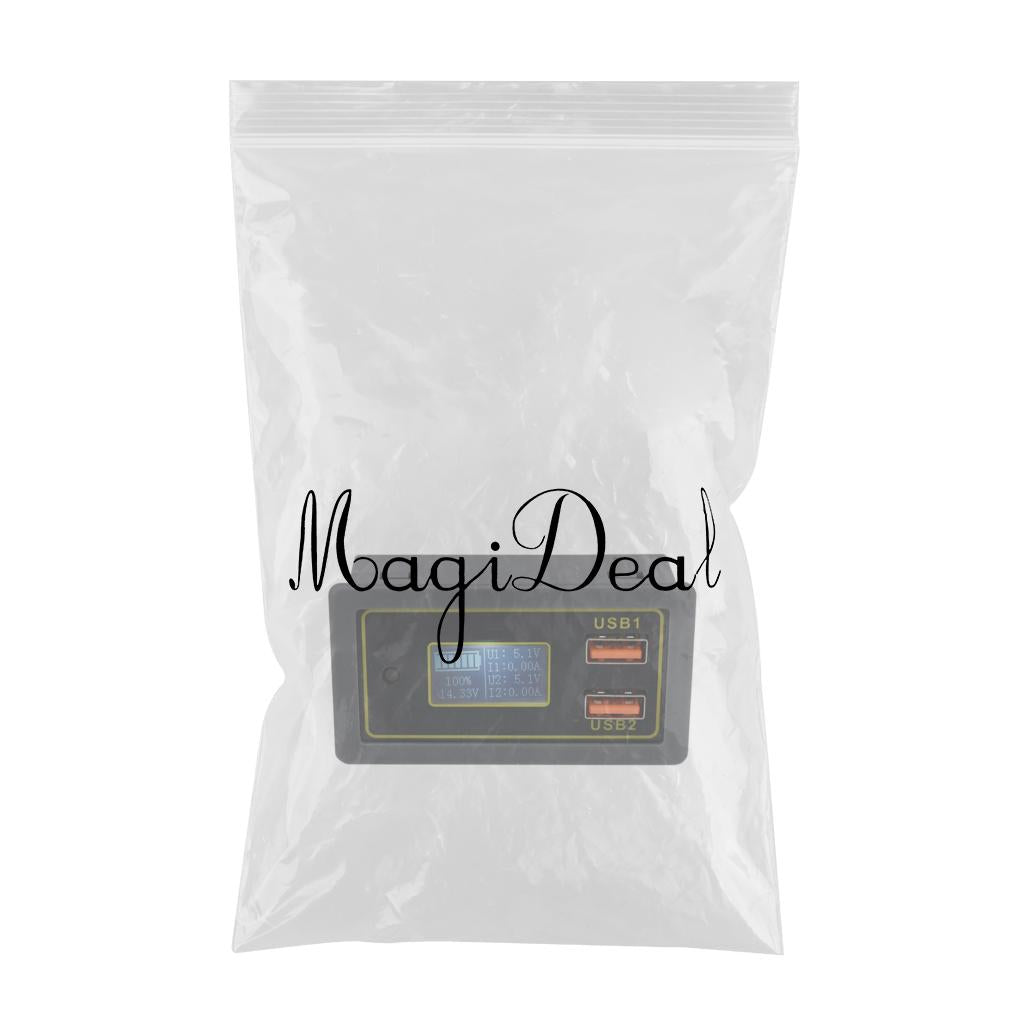12V 24V Dual USB DC LED Digital Display Car Auto Voltmeter Battery Monitor
