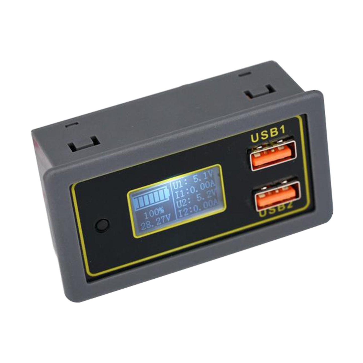 12V 24V Dual USB DC LED Digital Display Car Auto Voltmeter Battery Monitor