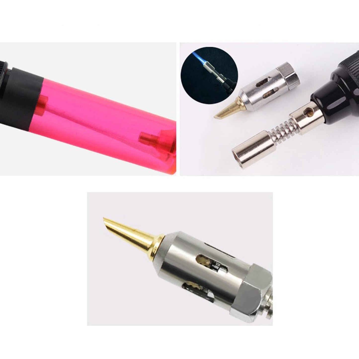 Butane Gas Cordless Soldering Iron Kit Torch Heat Solder Welding Pen Red