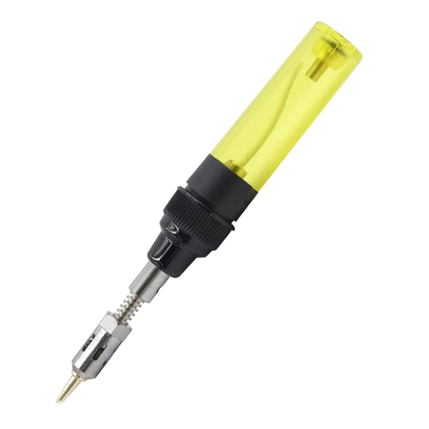 Butane Gas Cordless Soldering Iron Kit Torch Heat Solder Welding Pen Yellow