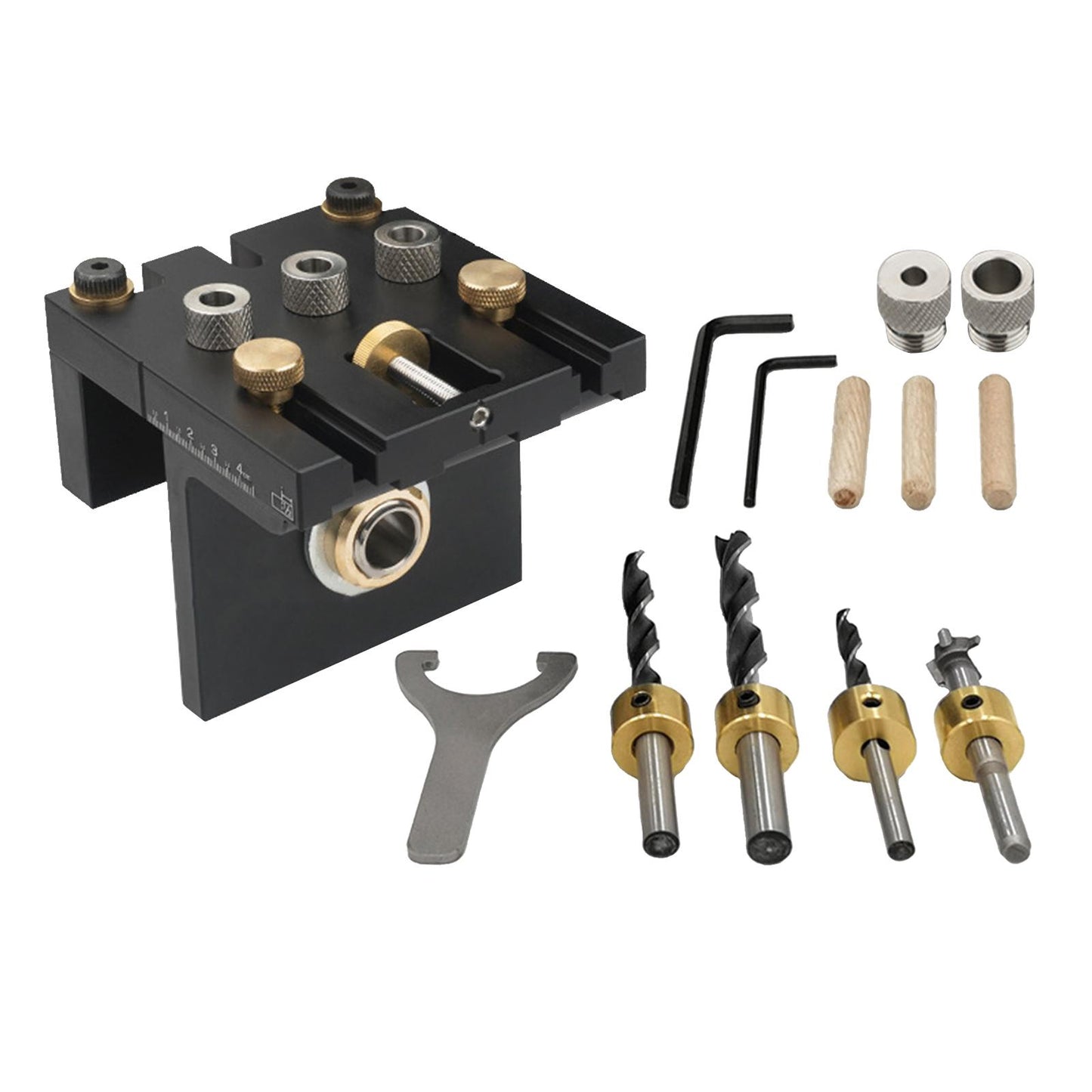 Drill Guide Sleeve Drill Punch Locator Wood Drilling  silver  Bushings