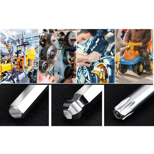 Professional Ball End Hex Key 9 Piece for Cars Bicycles Furniture Repairing ball end long