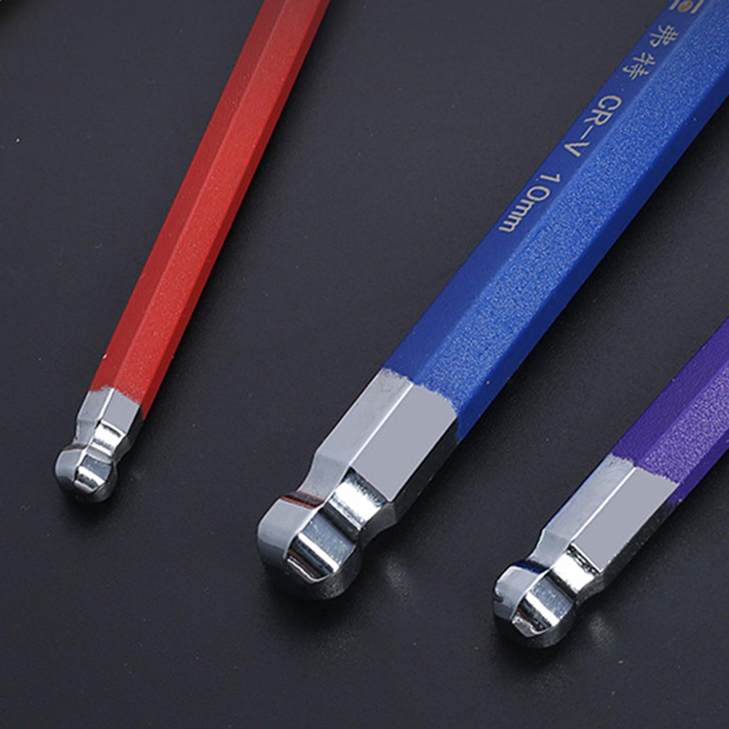 Professional Ball End Hex Key 9 Piece for Cars Bicycles Furniture Repairing ball end long