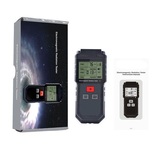 EMF Meter Electromagnetic Field Radiation Detector with Sound-Light Alarm