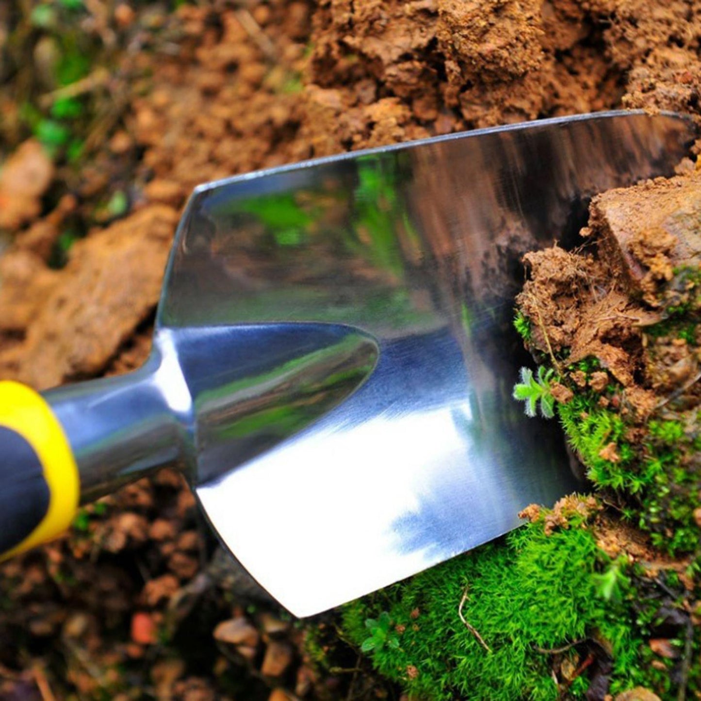 5pcs Heavy Duty Gardening Supplies Gifts Trowel Cultivator Weeding Fork Kit