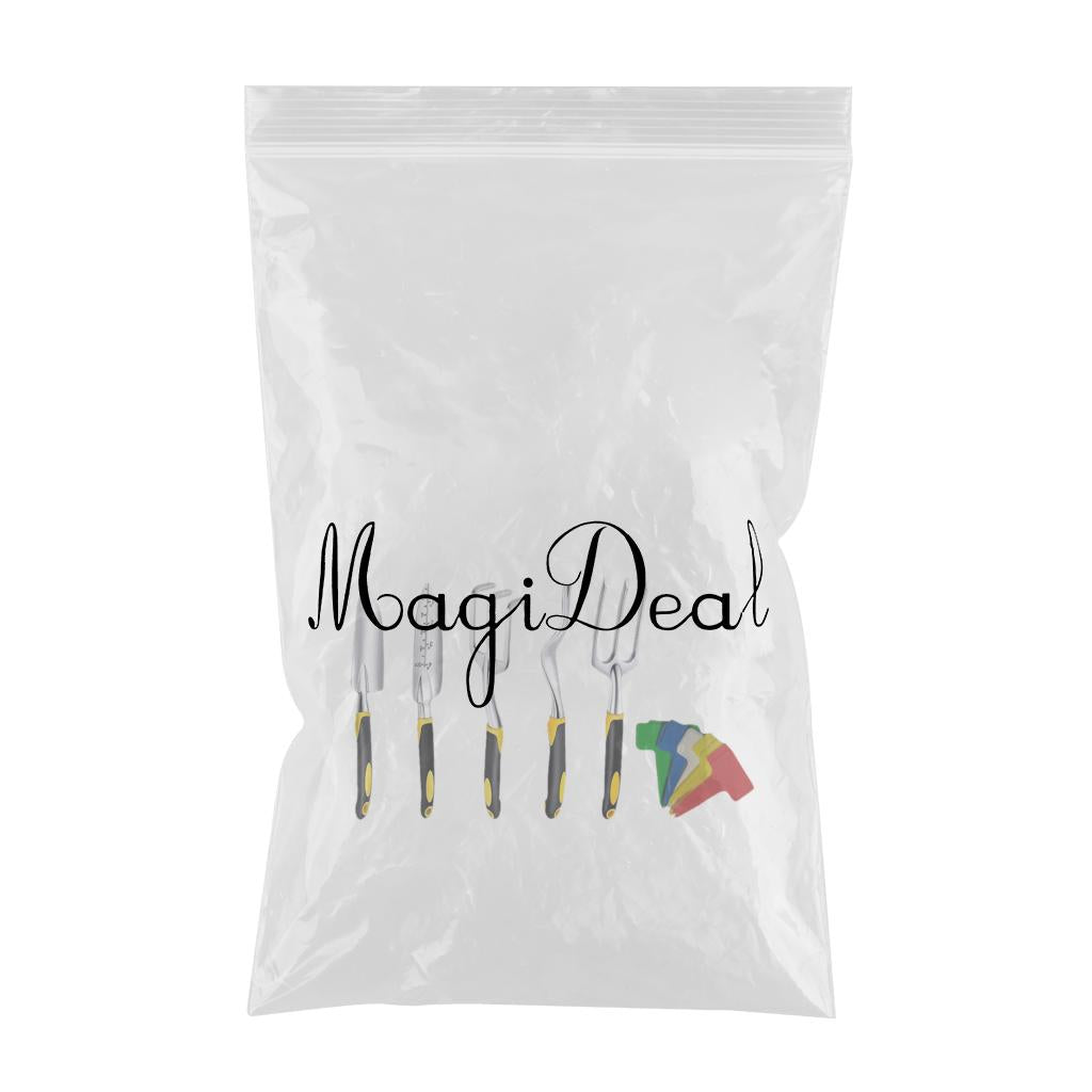 5pcs Heavy Duty Gardening Supplies Gifts Trowel Cultivator Weeding Fork Kit