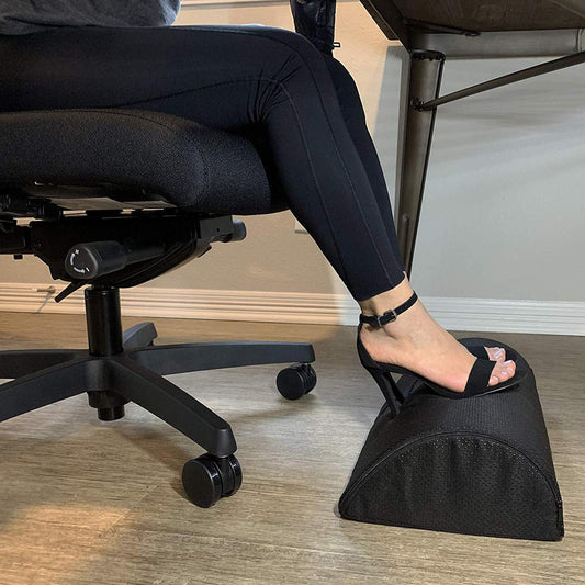 Foot Rest Pillow Cushion Travel Office Home Leg Up Footrest Anti-slip Cloth