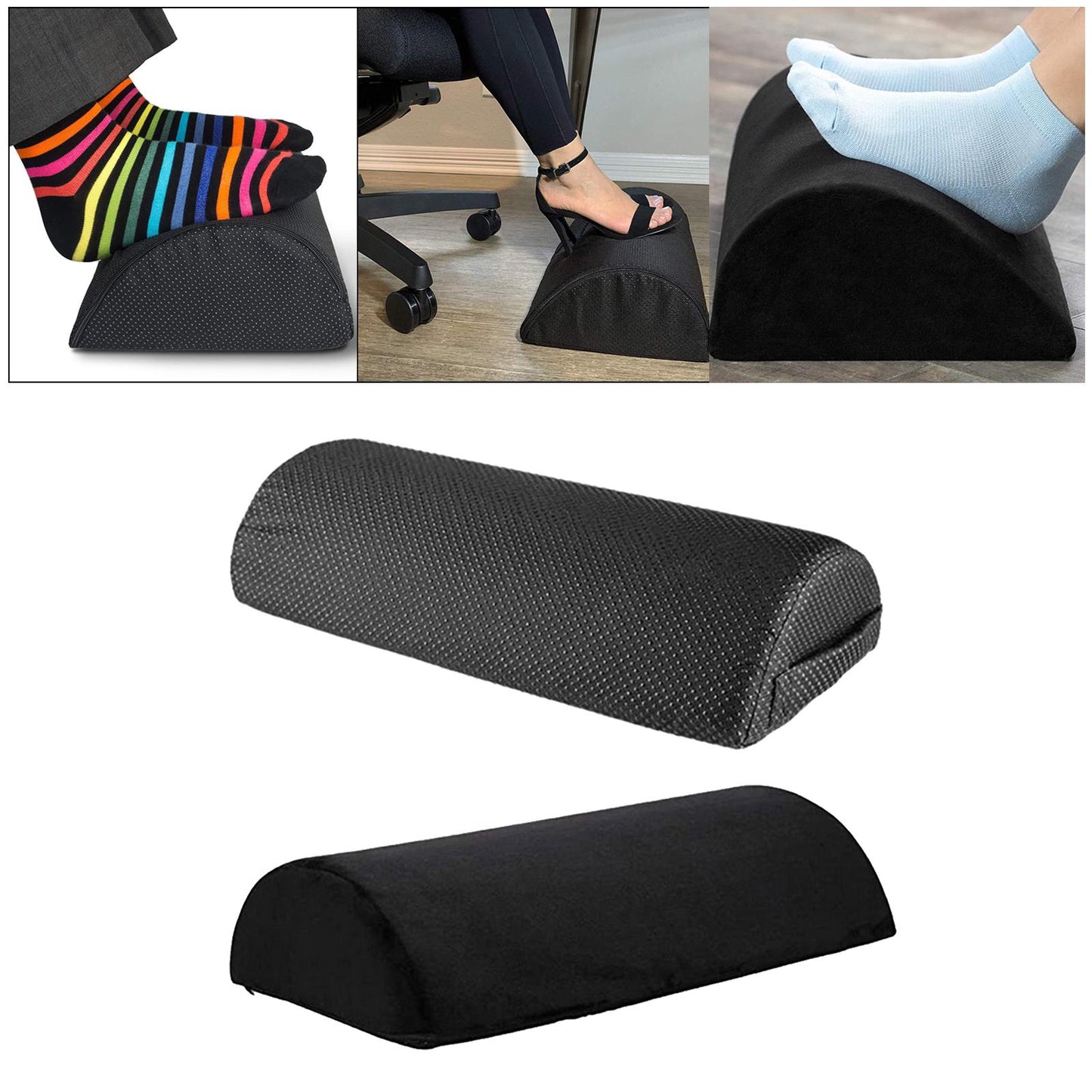 Foot Rest Pillow Cushion Travel Office Home Leg Up Footrest Anti-slip Cloth
