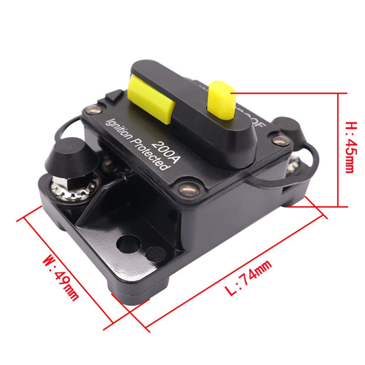 30-300 AMP Circuit Breaker IP67 Waterproof 12V-48V Manual Reset Fuse 40A