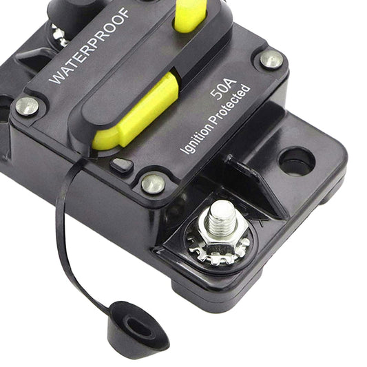 30-300 AMP Circuit Breaker IP67 Waterproof 12V-48V Manual Reset Fuse 50A