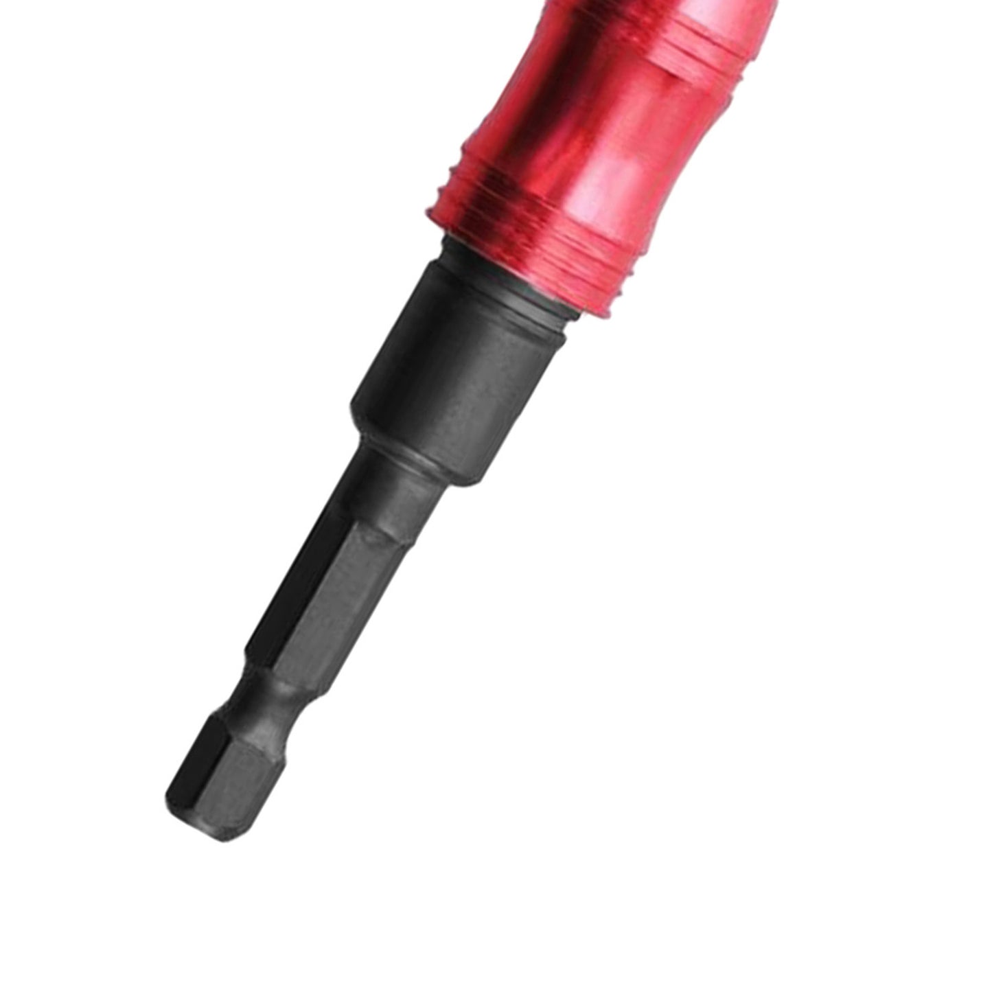 Magnetic Screw Drill Tip Pivoting Drill Bit Hex Shank Bit Red+Black