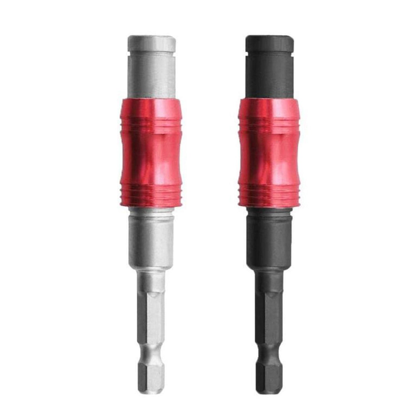 Magnetic Screw Drill Tip Pivoting Drill Bit Hex Shank Bit Red+Silver