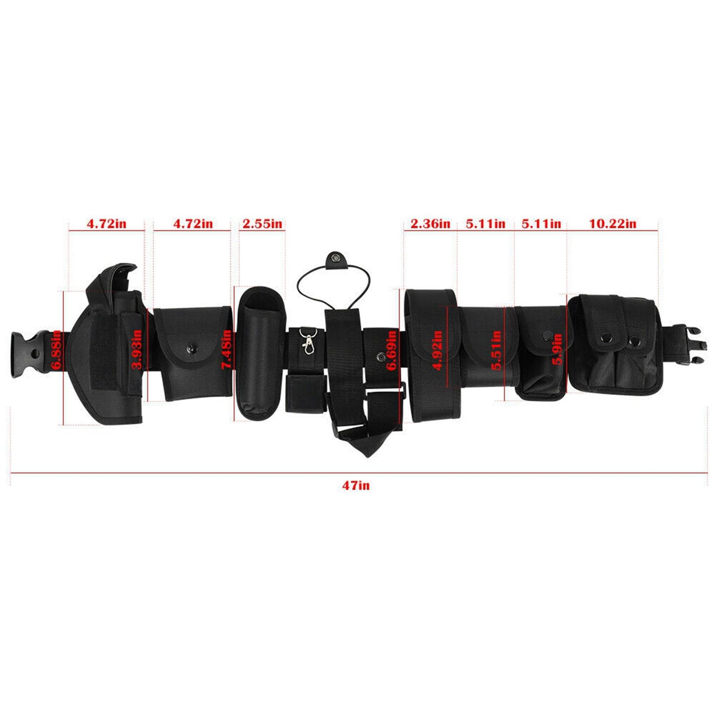 10-in-1 Modular Enforcement Equipment Duty Belt Waist Belly Band Holster