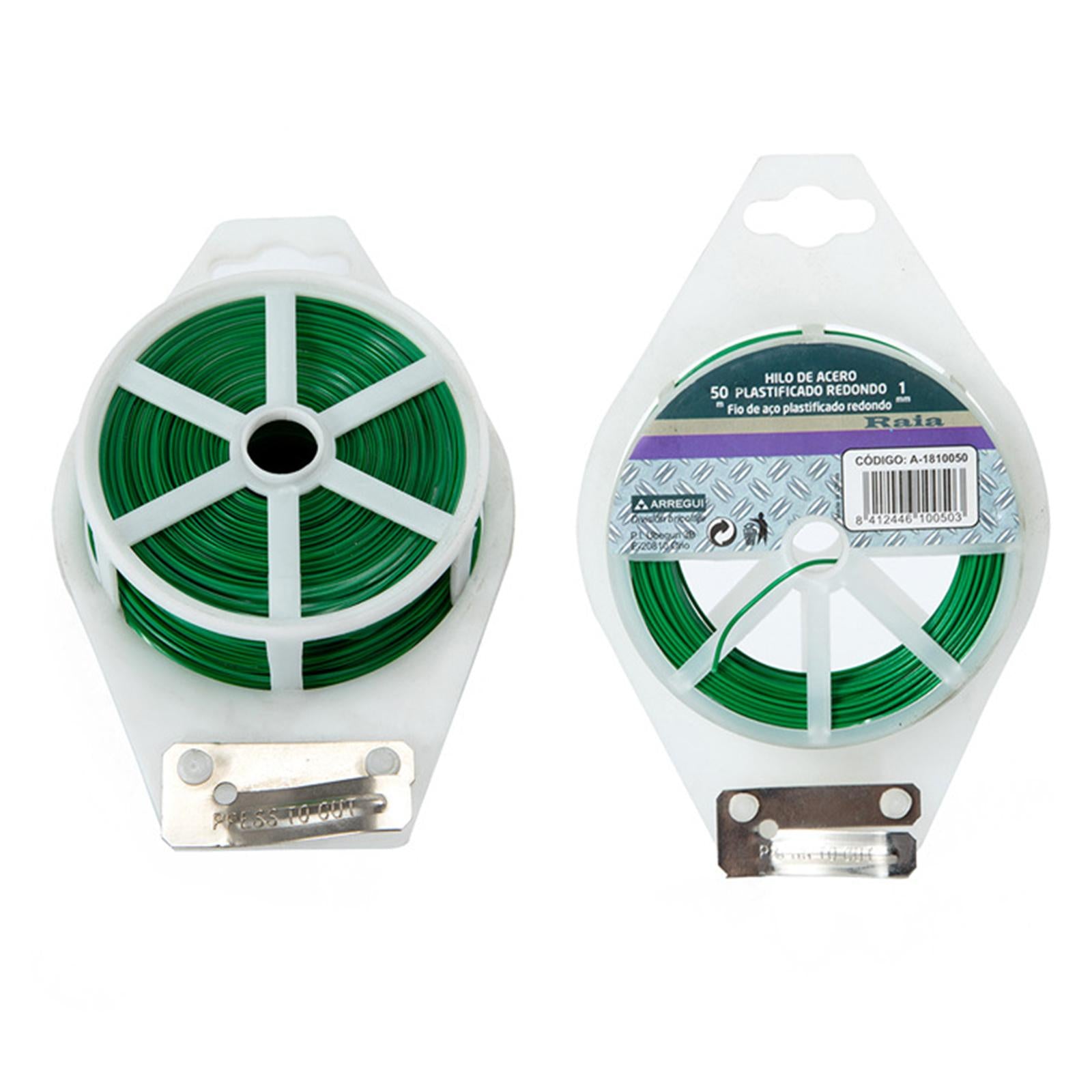 Trash Bag Gardening Plant Green Twist Tie Wire With Cutter Plant Ties 50m