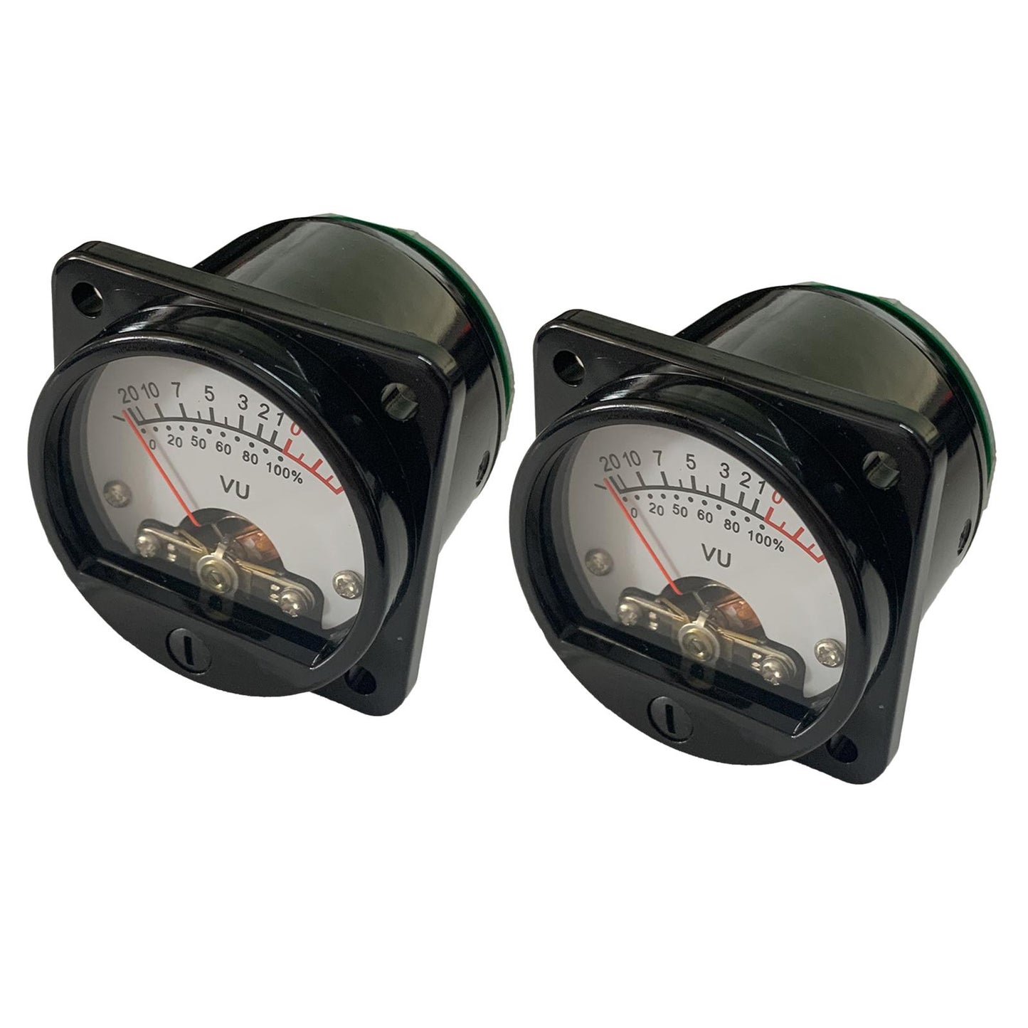 2pcs Analog VU Meter Panel Kit Backlit Audio Level Amp 6V-12V 500uA CQ-45W