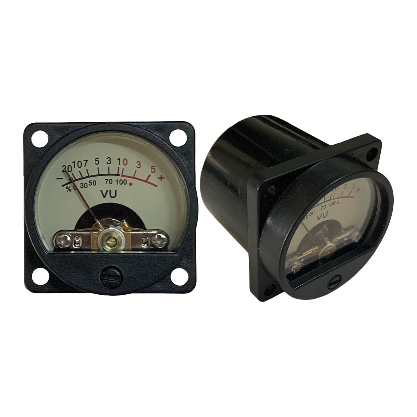 2pcs Analog VU Meter Panel Kit Decibel / Level Tester Amplifier 500uA CQ-39W