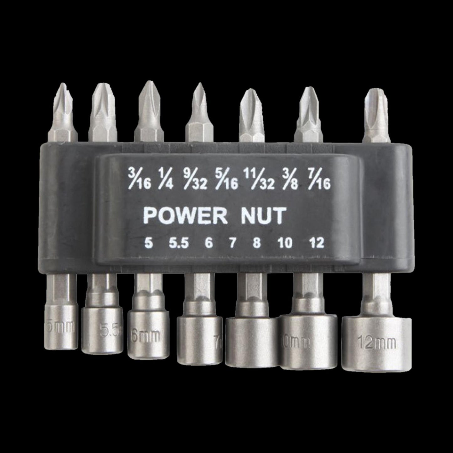 Socket Wrench Set Hexagonal Shank Hex Nut Socket Screwdriver 9x7.5x2cm
