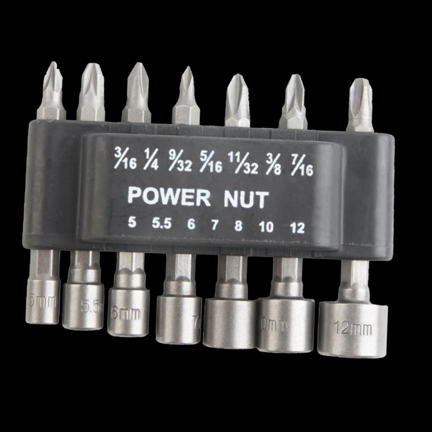 Socket Wrench Set Hexagonal Shank Hex Nut Socket Screwdriver 9x7.5x2cm