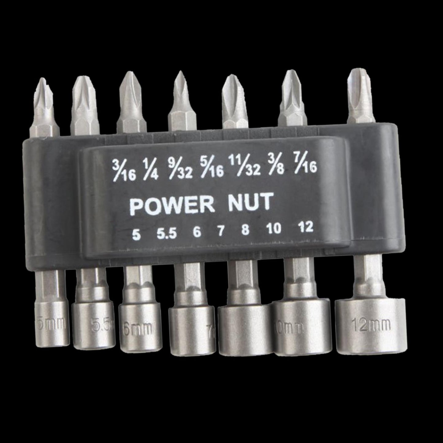 Socket Wrench Set Hexagonal Shank Hex Nut Socket Screwdriver 9x7.5x2cm