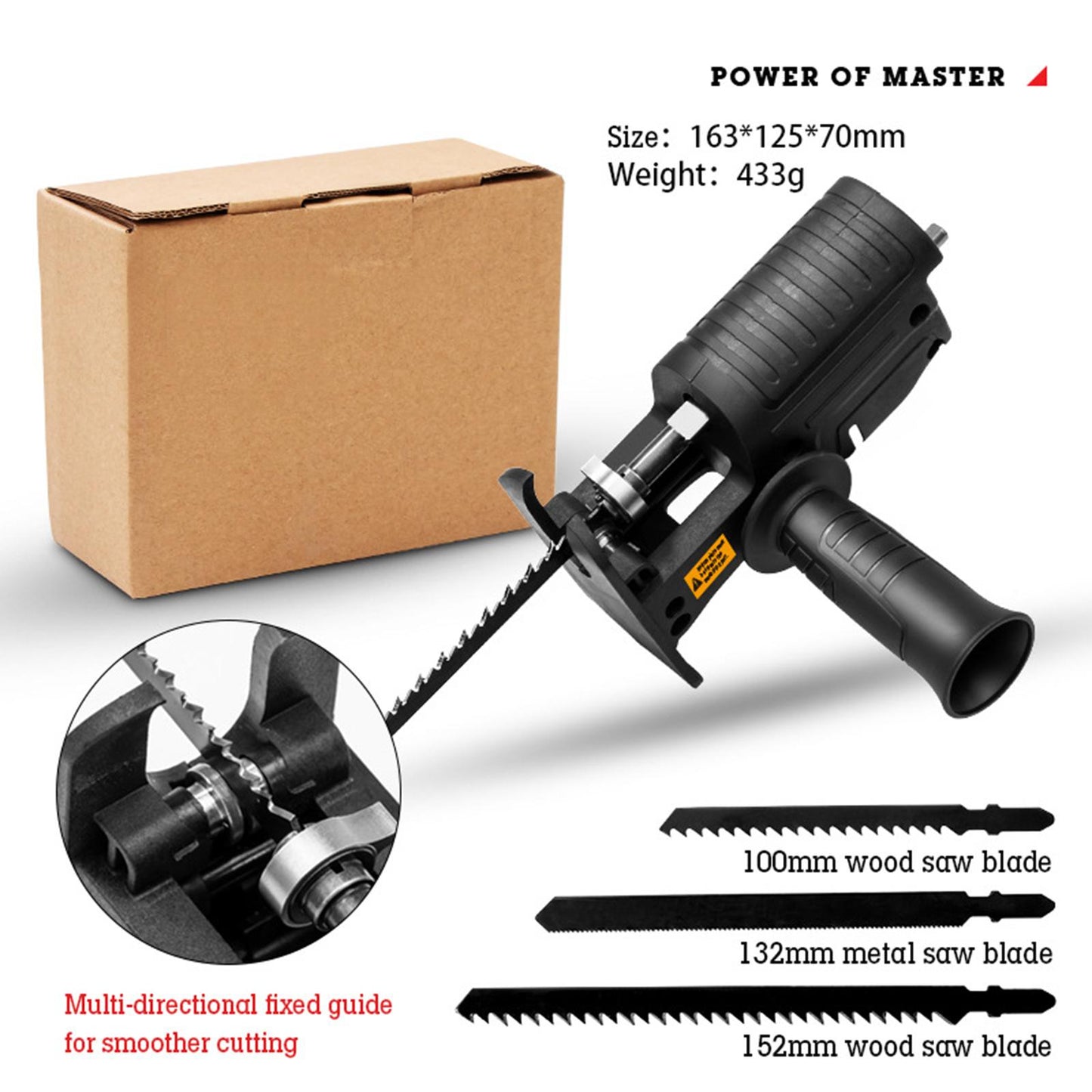 Portable Electric Reciprocating Saw Household Multifunctional Cutting Tools without oil can