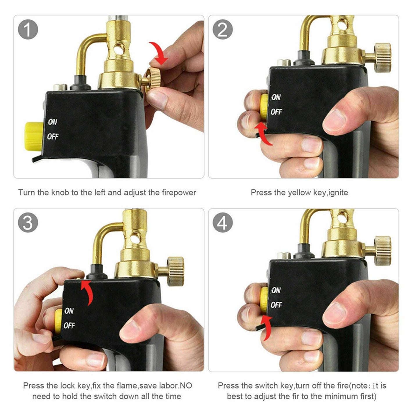 Pro MAPP Propane Gas Welding Torches Head Nozzle Plumbing Blow Torch Tools
