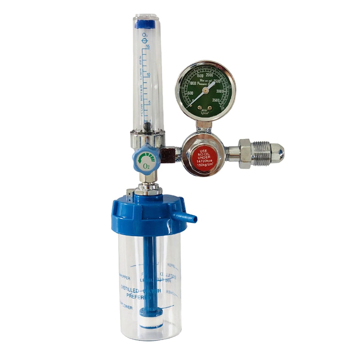 Buoy Type Oxygen Pressure Reducing Regulator Flowmeter Inhalator 0-10L/min
