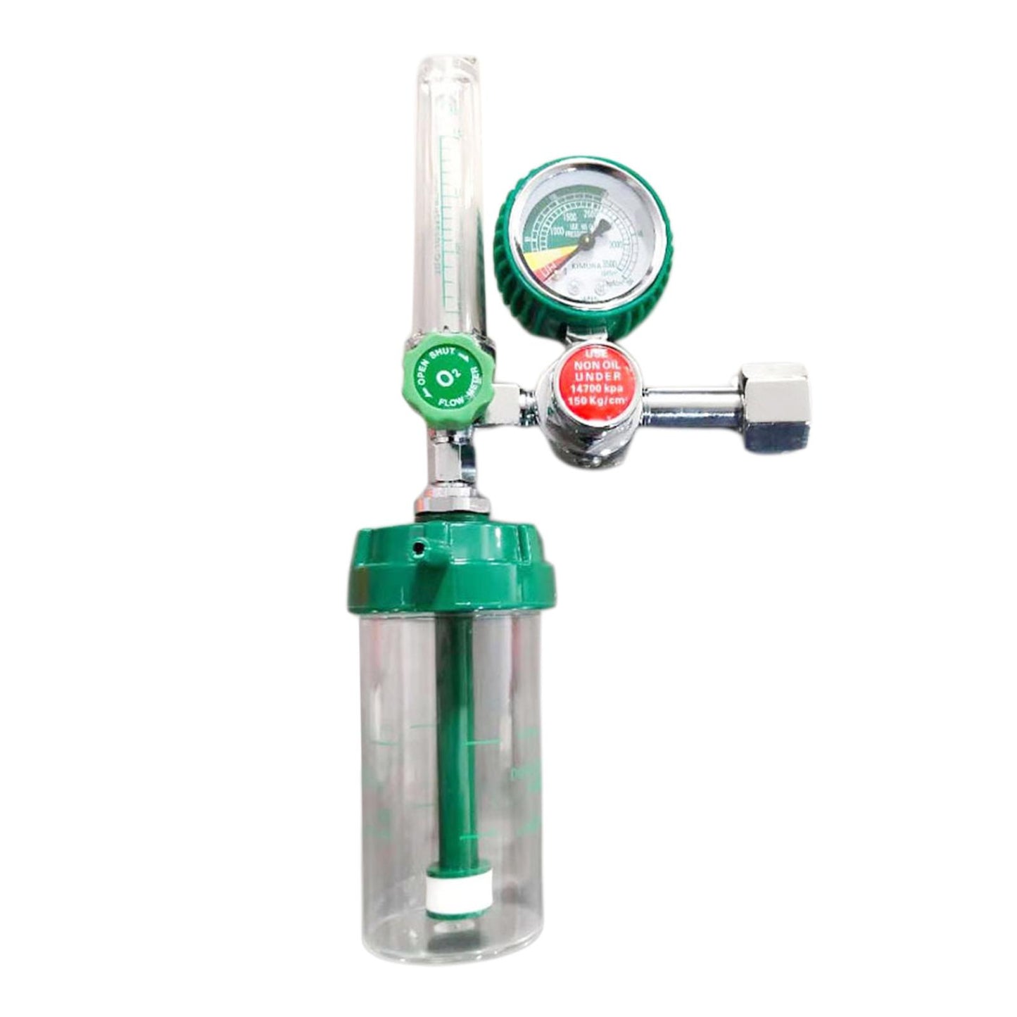 Oxygen Cylinder Regulator Pressure Flowmeter Gauge Valve Meter Healthcare
