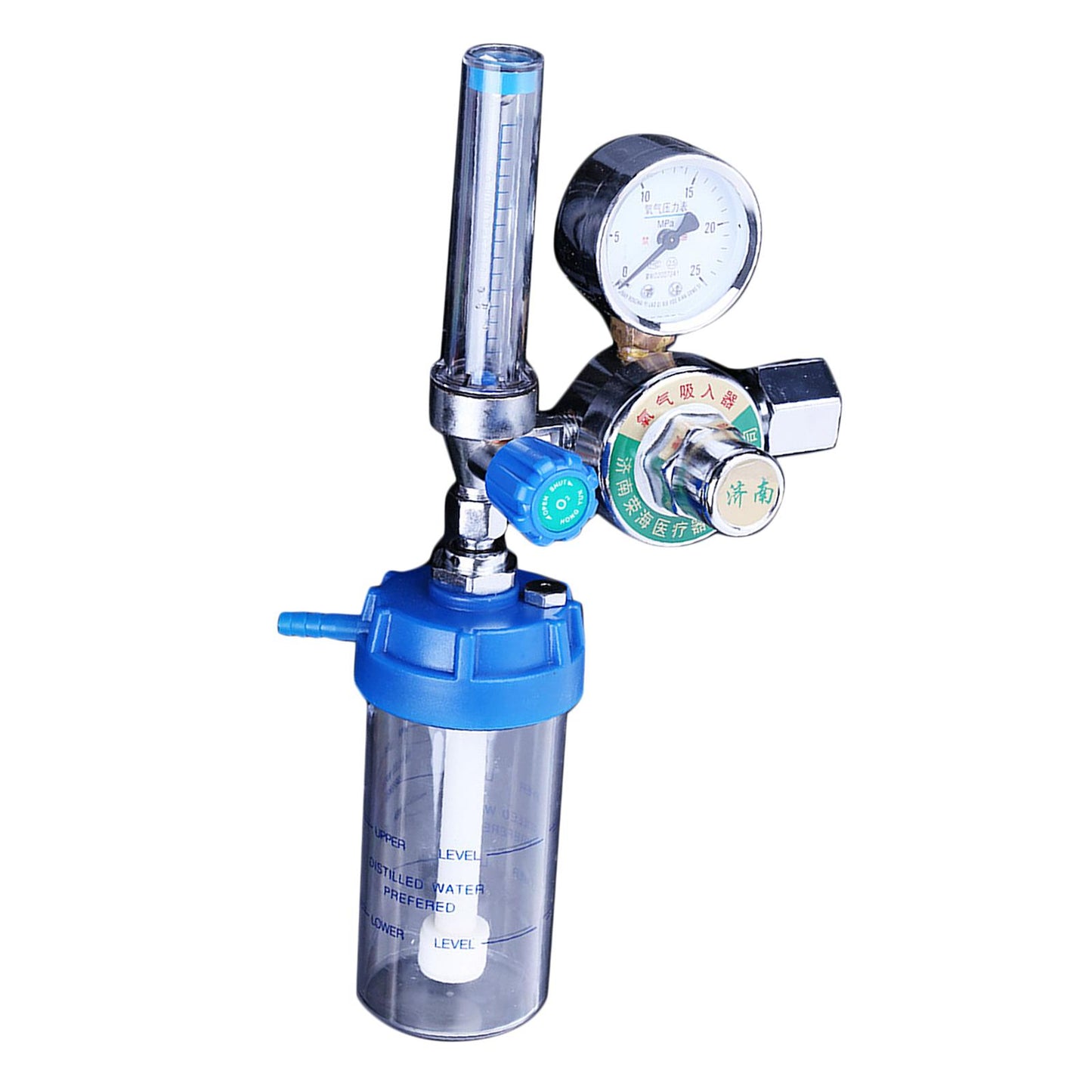 O2 Oxygen Regulator Gas Flowmeter Gauge Flow Meter with Hose for Healthcare