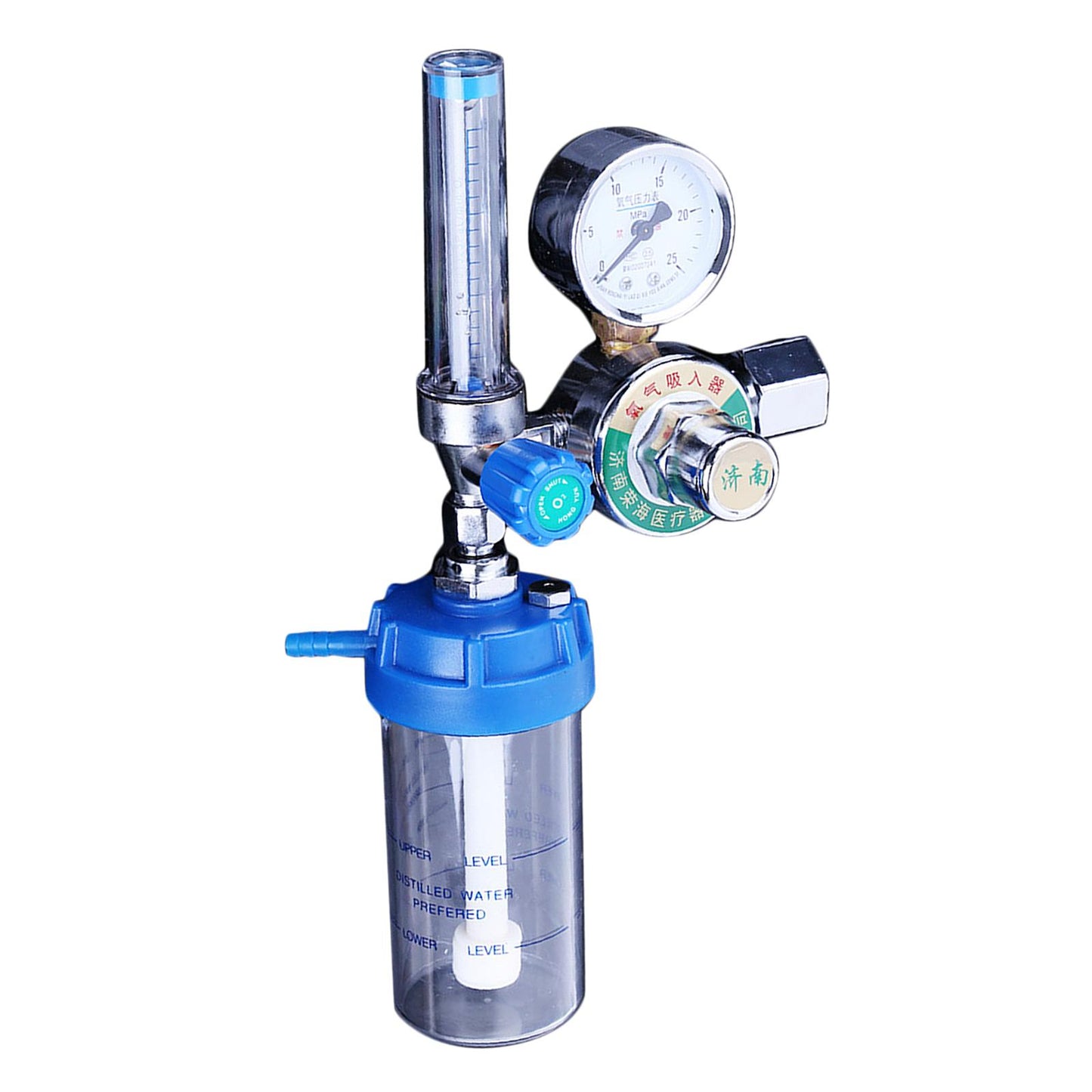 O2 Oxygen Regulator Gas Flowmeter Gauge Flow Meter with Hose for Healthcare