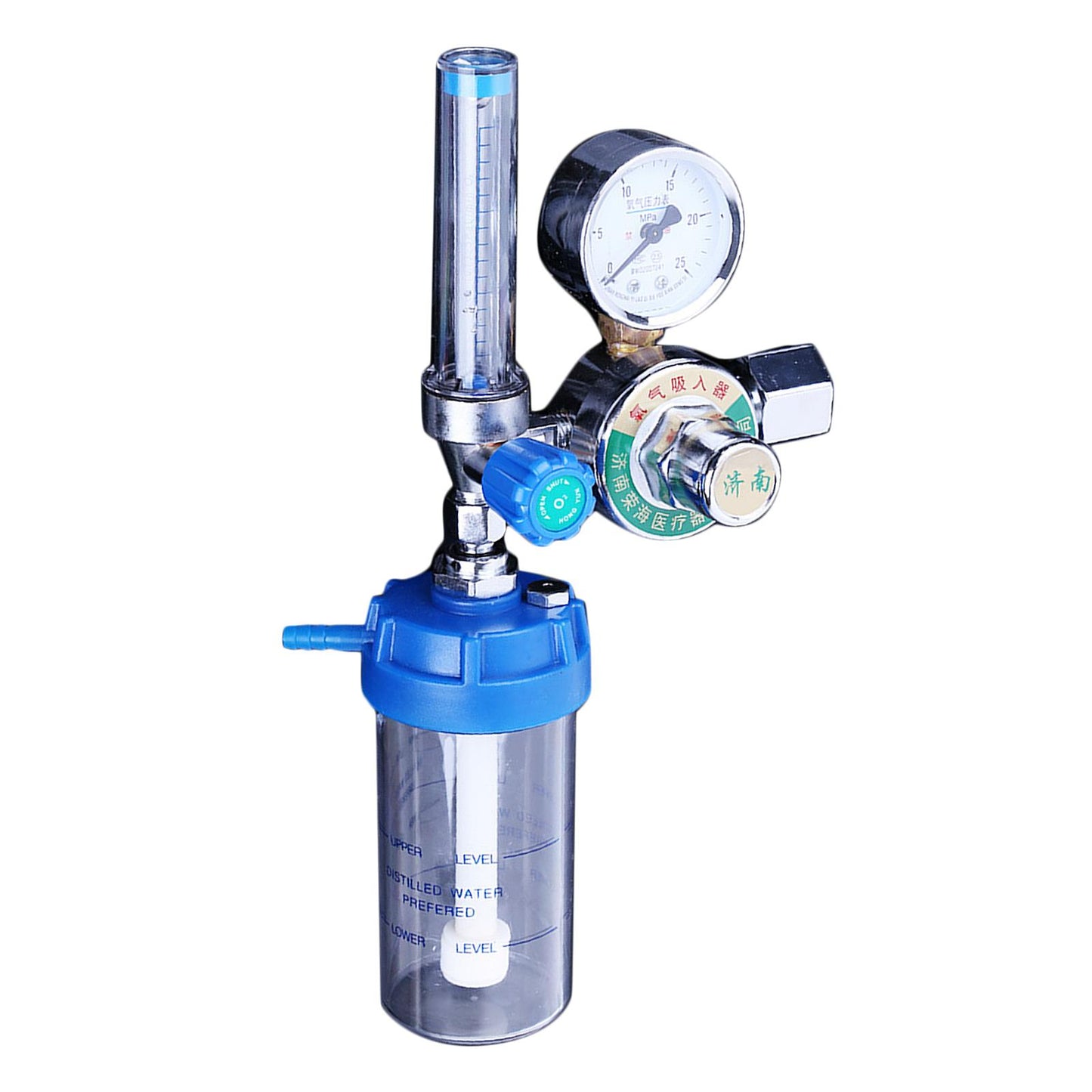 O2 Oxygen Regulator Gas Flowmeter Gauge Flow Meter with Hose for Healthcare