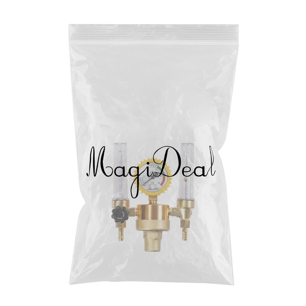 Pro Argon CO2 Gas Regulator Control Valve Double Tube Welding Accessories