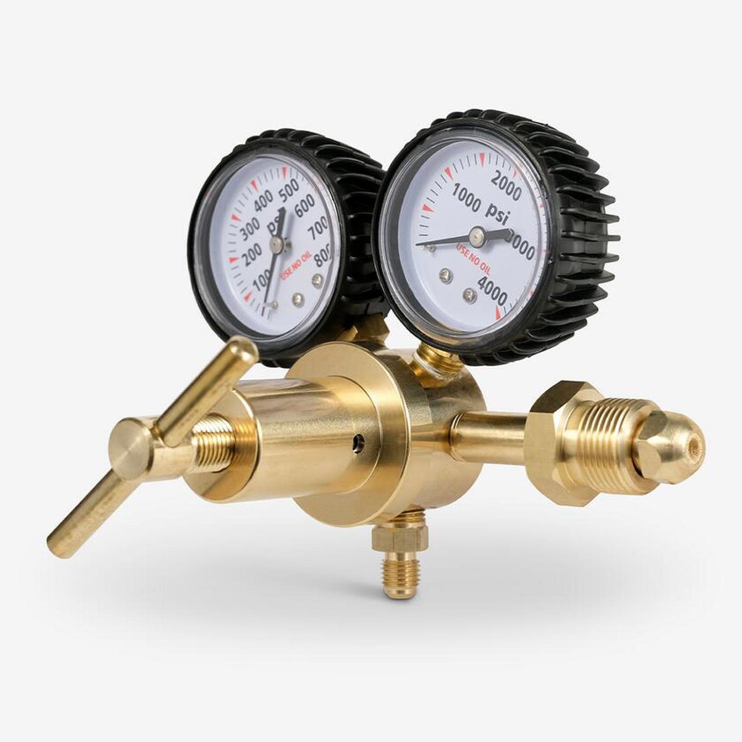Nitrogen Gas Regulator 0-800 PSI Delivery Pressure Gauge Inlet Connection