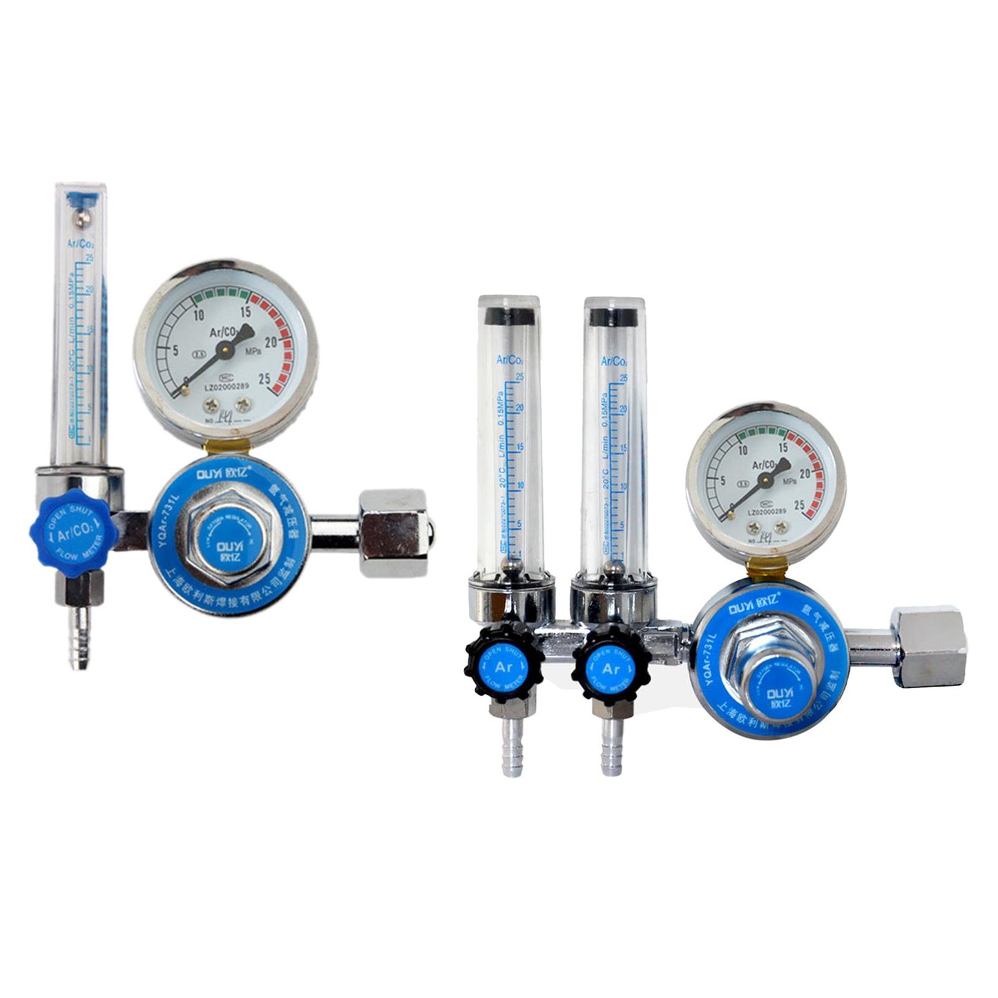 Argon / CO2 Mig Tig Flow Meter Flowmeter Gas Regulator Gauge Welding single