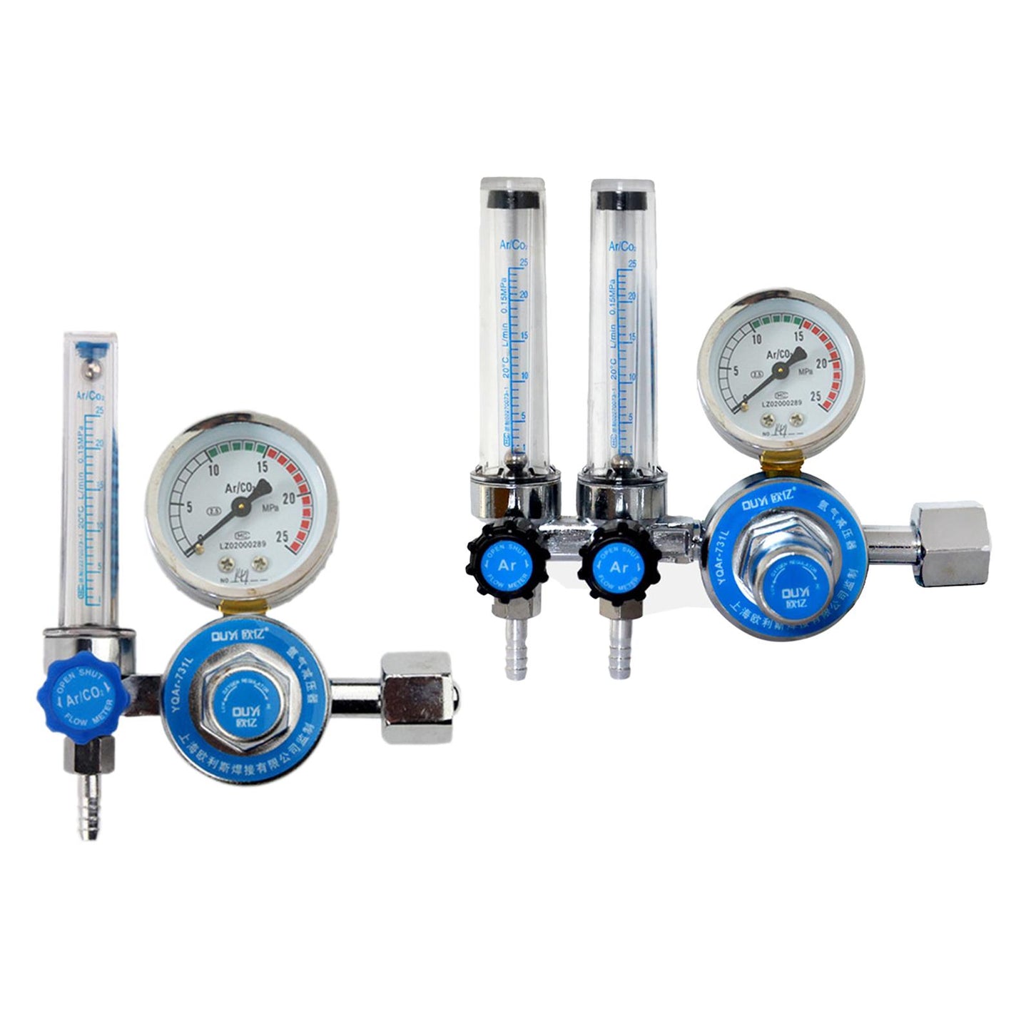 Argon / CO2 Mig Tig Flow Meter Flowmeter Gas Regulator Gauge Welding single