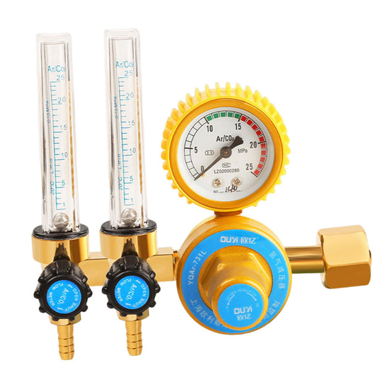 Argon / CO2 Mig Tig Flow Meter Flowmeter Gas Regulator Gauge Welding double